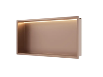 Įleidžiama sieninė lentyna Balneo Wall Box LED vario sp., 60x30x10 cm, B0101040109-2