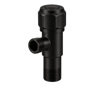 Kampinis ventilis Balneo 1/2" x 3/8" juodas, modelis 2, 5906792484002