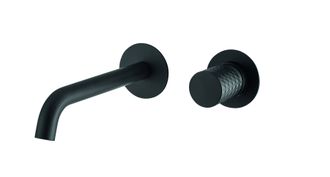 Maišytuvas praustuvui iš sienos Xenon Charme su Matt Black spalvos rankenėle