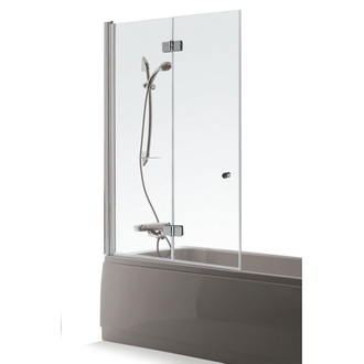 Vonios sienelė Brasta Glass Berta 100 cm, rusva