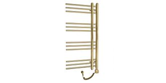 Elektrinis rankšluosčių džiovintuvas Wobbee Glaston Gold 50x100 cm, dešininis, braižyto aukso