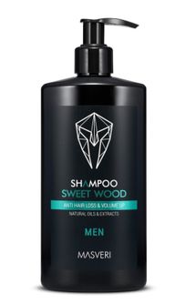 Masveri Man vyriškas šampūnas nuo plaukų slinkimo Sweet Wood, 250ml