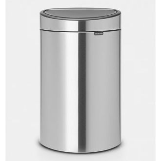 Šiukšlių dėžė, Touch 40L - Matt Steel Fingerprint Proof, 114809