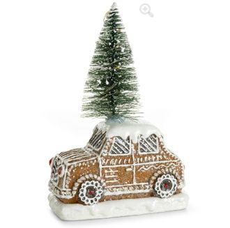 Kalėdinė dekoracija Gingerbread car, šviečiantis, 429549