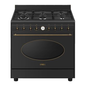 SMEG dujinė viryklė su elektrine orkaite CO96GMA9