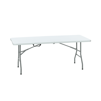 Sulankstomas lauko stalas HATIS, 152 x 70 x 74 cm, baltas