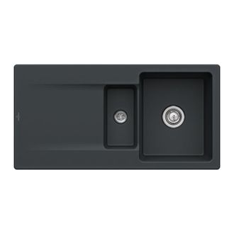 Keramikinė plautuvė Siluet 60 R 100x51, juoda 333701R7HL2