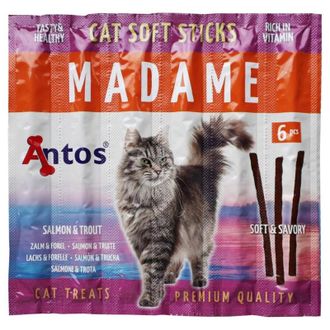 ANTOS MADAME Mėsos lazdelės katėms lašiša/tunas, 20487P