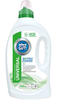 Extra Power Eco efektyvus skalbimo gelis AllesGUT universalus, 1,5L., 0462
