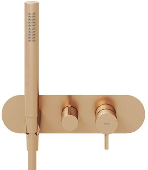 Ravak Espirit Potinkinis maišytuvas, 2 funkcijų be korpuso, su dušo komplektu, Rose Gold Brushed X070361