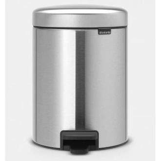 Šiukšlių dėžė NEWICON 5L, matt steel, 112102