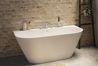 Vonia Paa DECO WALL 166x81 cm, su 4 dalių maišytuvu Finoris