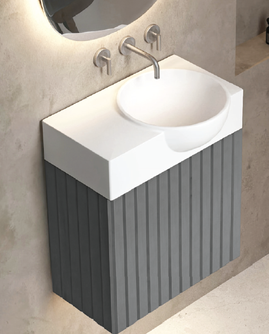 NU serijos praustuvo spintelė grafito spalvos