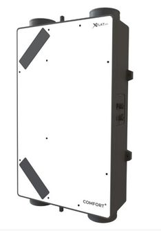 Rekuperatorius Xflat2-200 palub. enthalpinis, pašildytuvas, deš., Wifi valdymas, Bypass