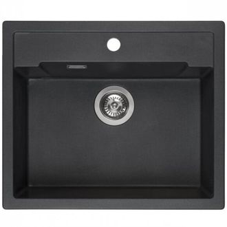Granitinė plautuvė Reginox AMSTERDAM 54 60x51 cm juoda R31049