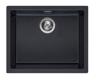 Granitinė plautuvė REGINOX Amsterdam 50, 56 × 46 cm, Pure Black, R34644