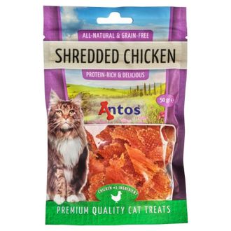 ANTOS Shredded Chicken skanėstai katėms su vištiena 50g (12), 20565P
