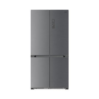 Sidabrinės spalvos Side-by-Side tipo šaldytuvas su šaldikliu Lord C26