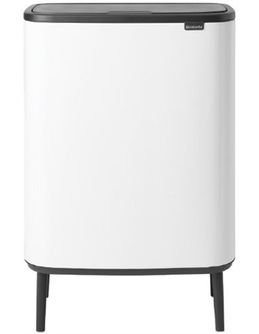 Šiukšlių dėžė Brabantia Bo Touch Bin Hi 60L, balta 130205
