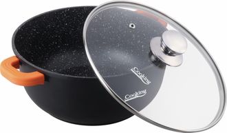 Puodas aliuminio su keramikos danga 6.5L 28x12.5cm HR-SCO-A0328A HEINNER