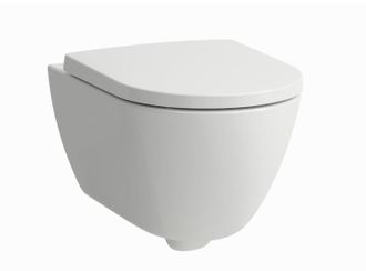 WC puodas pakabinamas su dangčiu Laufen PRO X Rimless Silent Flush 2.0 Pack, baltas, H8668600000001