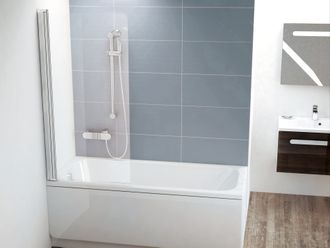 Vonios sienelė Ravak CVS1-80 L blizgus+stiklas Transparent 7QL40C00Z1