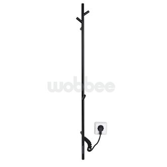 Elektrinis rankšluosčių džiovintuvas WOBBEE Burton 150 cm, juodas