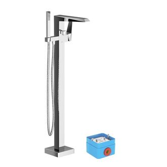 Grindinis vonios maišytuvas su rankiniu dušu Ravak FM 081.00, chromo, X070079