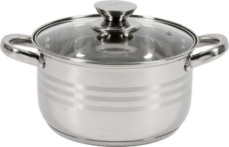 Puodas nerūdijančio plieno su teflono danga 3.5L 20x11.5cm HR-HJ-035 HEINNER