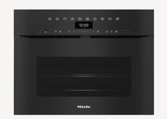 Kompaktiška orkaitė su mikrobangų funkcija Miele H 7440 BMX, juoda