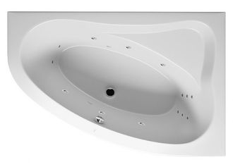 Masažinė akrilinė vonia Riho Aryl Flow 6+6+2 153,5x100,5 cm, kairė