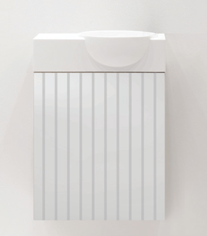 NU serijos praustuvo spintelė pusiau matinės baltos spalvos