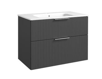 Apatinė spintelė su praustuvu Raguvos Baldai G-Line, grafitas, 81 cm, 25113522