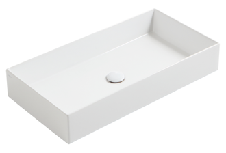 Praustuvas Simas Agile 80x40 cm, balta blizgi, AG80 BIANCO