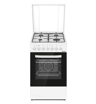 Kombinuota dujinė viryklė HFSC-S60LITGC-WH HEINNER