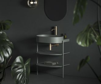 Spintelė po praustuvu Ravak CS Yard 60, Grey Green, D800008005