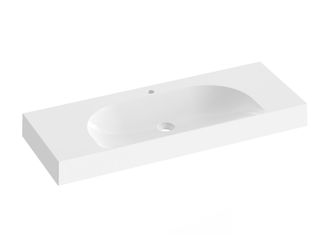 Praustuvas Ravak Lite 120/80 S, su skylė maišytuvui, be perpildymui XJX01212000