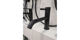 Maišytuvas praustuvui XENON su dugno vožtuvu, juodas, 44NN5284