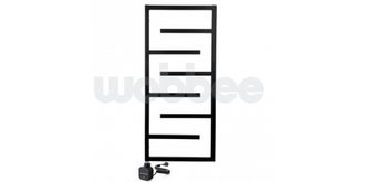 Elektrinis rankšluosčių džiovintuvas Wobbee Welly 50x110 cm, kairinis, juodas