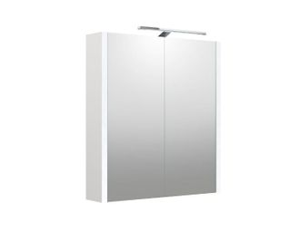 Veidrodinė spintelė su apšvietimu Raguvos Baldai Urban, LED, IP44, balta matinė, 60 cm, 2002312