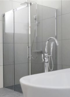 Dušo kabina Riho Ocean 120x80 cm, kairė