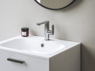 Praustuvo maišytuvas 165 mm, be dugno vožtuvo, Ravak CR II 014.02CR, chromas, X070584