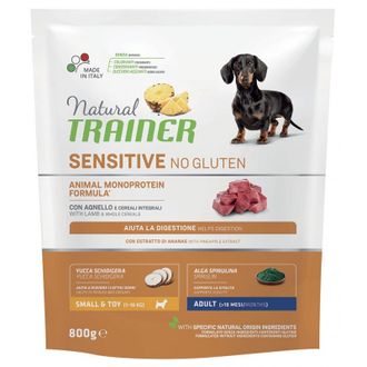 NT ADULT DOG SENSITIVE NO GLUTEN MINI LAMB (ėriena) 800g, 925217