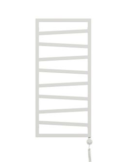 Elektrinis rankšluosčių džiovintuvas Terma ZigZag, white wall, 50 cm x 107 cm, 400 W, dešininis, pilnai paruoštas naudojimui