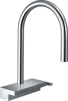 Plautuvės maišytuvas HANSGROHE Aquno Select M81 170 su ištraukiamu dušeliu 3jet, chromas, 73837000