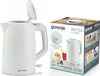 Virdulys Gorenje Kettle baltas, 2200 W., 1,7 L.,K17DPW
