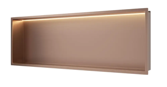 Įleidžiama sieninė lentyna Balneo Wall Box LED vario sp., 30x90x10 cm, B0101040109-3