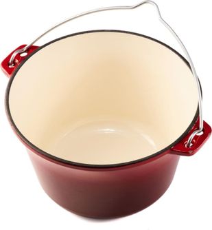 Puodas be dangčio emaliuotas ketaus 3L 22x13cm HR-HYCC-22P HEINNER