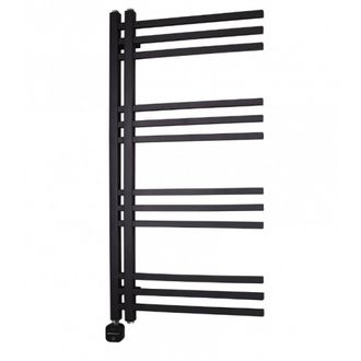 Elektrinis rankšluosčių džiovintuvas Wobbee Flint 50x100 cm, kairinis, juodas