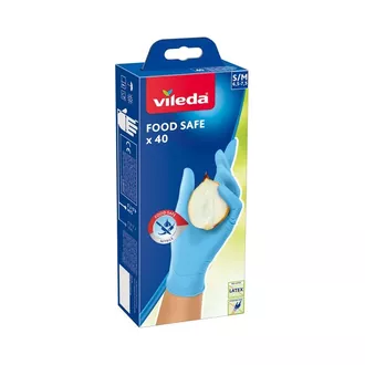 VILEDA Food Safe pirštinės ,S/M, 40 vnt., 4023103235359, VILE23535